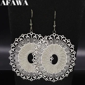 2020 Fashion Butterfly Stainless Steel Drop Earrings for Women Silver Color Earings Jewellery pendientes de plata E1606S01