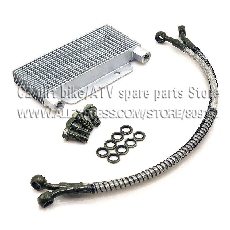 Oil Cooler for refitting horizontal engine below than 110cc monkey bike/dirt pit bike ATV Quad
