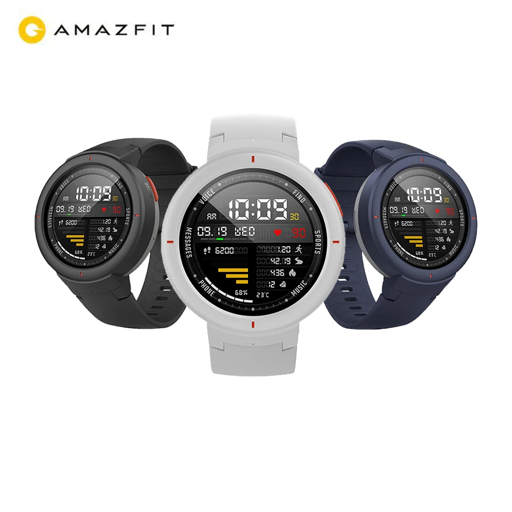 

International Version Huami AMAZFIT Verge 3 Smart Watch 1.3 Inch AMOLED Screen Answer Calls Built-in NFC 11 Sports Modes IP68