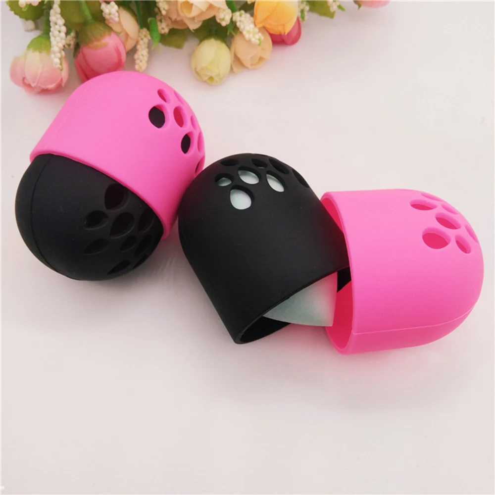 

New Soft Silicone Puff Drying Cosmetic Sponge Holder Beauty Sponges Case Cosmetic Sponge Holder for Women Makeup Beauty Tools