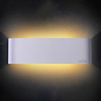 

Professional Warm White AC85-265V 12W 24 LED Wall Lamp Up Down Indoor Hallway Lamp for Corridor Bedroom Living Room Bathroom
