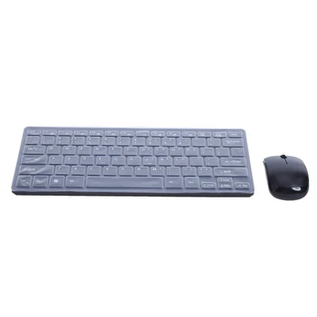 

Ultra Thin 2.4G Optical Wireless Keyboard and Mouse Mice USB Receiver Combo Kit with keyboard cover for MAC PC Computer desktop