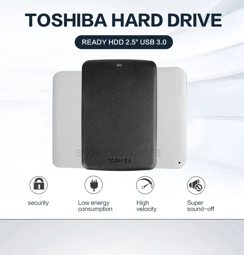 Toshiba Canvio Основы готовый 3 ТБ жесткий диск HDD 2," USB 3,0 внешний жесткий диск SATA 2 ТБ 1 ТБ 500G жесткий диск externo накопитель на жестком диске