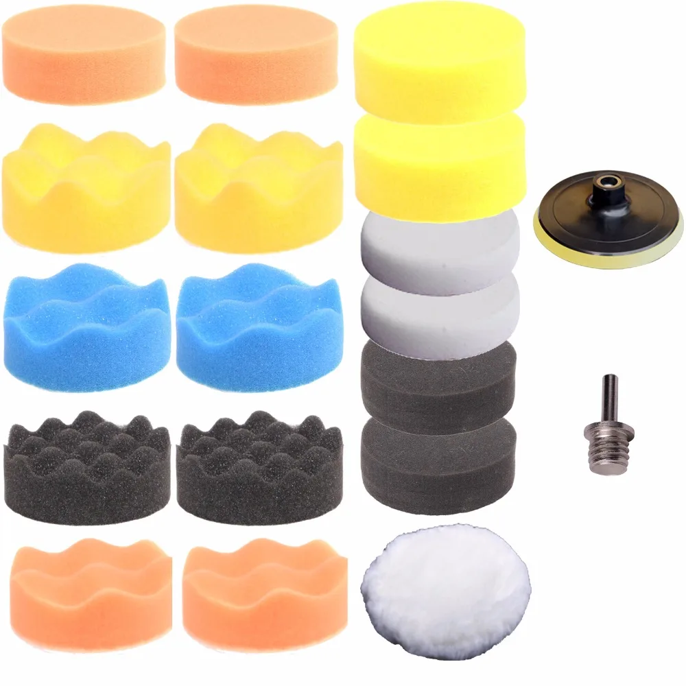 SPTA 3" (80mm) Buffing Pad Polishing Pad Kit For Car Buffer Polisher