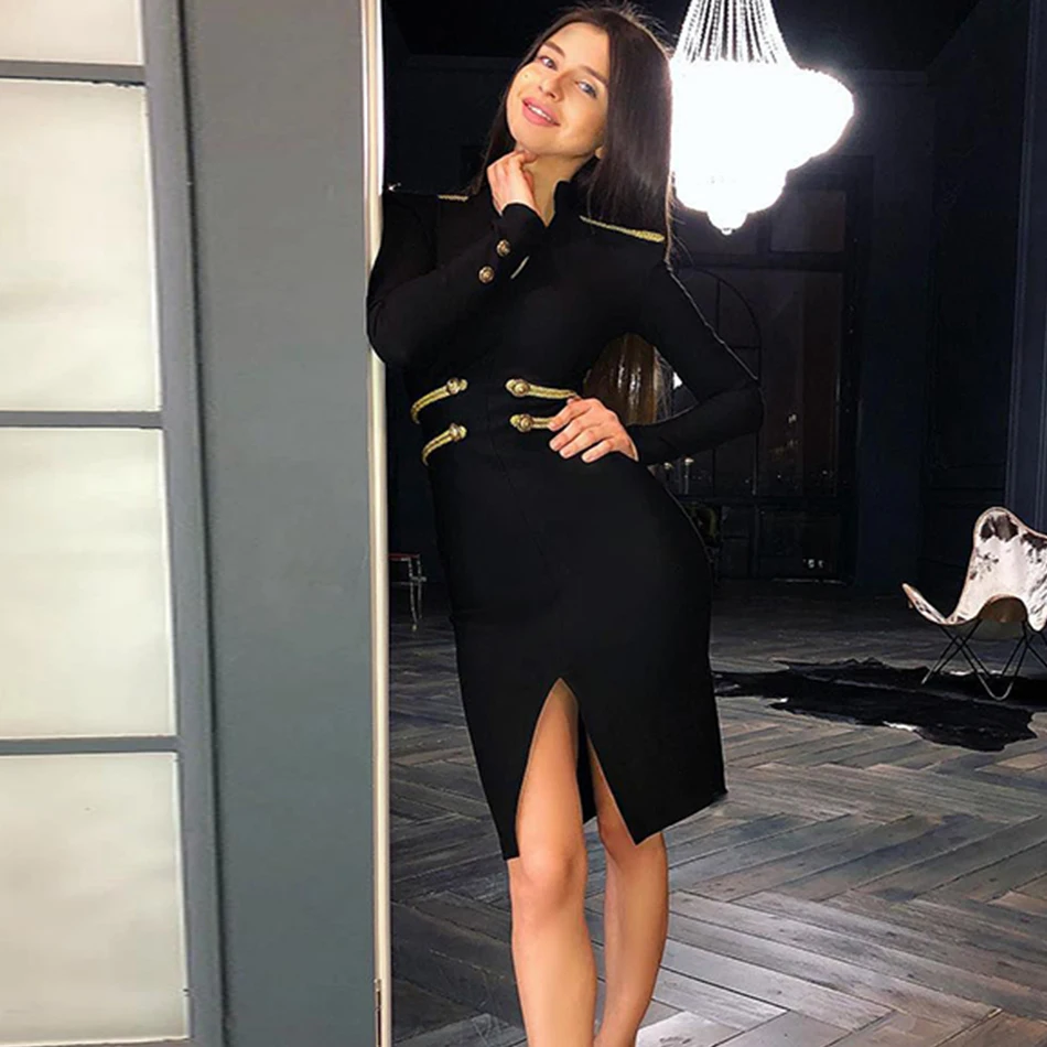 Новейшая летняя мода знаменитостей партия Bodycon платье для женщин с длинным