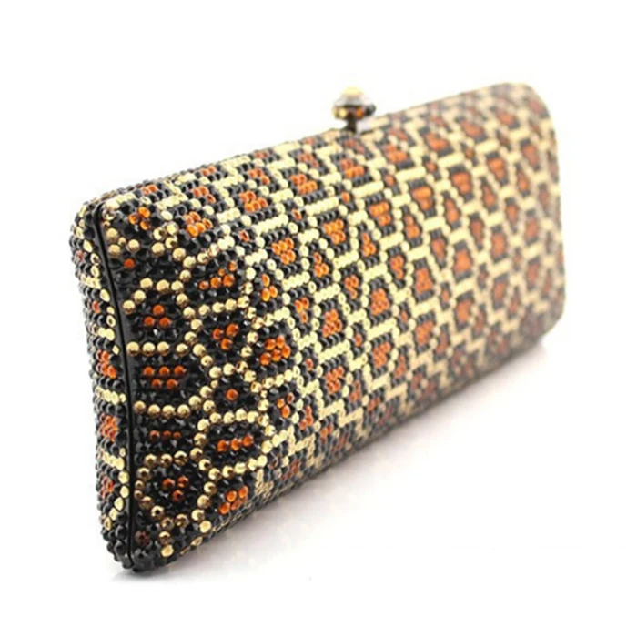 Embrayage Pour Main Boîte Sacs Parti Lady Dames De Étincelle Léopard Bal Mariage À Soirée Sac Cristal Same As Color Avec Pictur D'embrayage Diamants w8EO4T