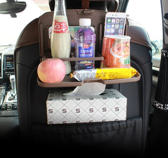 

High Quality Auto Car Back Seat Table Drink Food Phone Cup Tray Holder Folding Dinning stand Desk table
