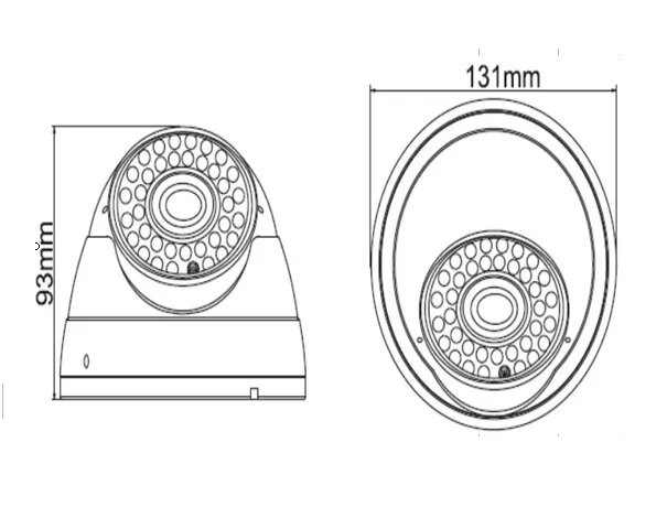 DHLEMS: CCTV 1/3 Panasonic 2MP CMOS HD-SDI 1080 P полный объектив 4 мм 2MP Водонепроницаемый Открытый SDI ИК купольная камера