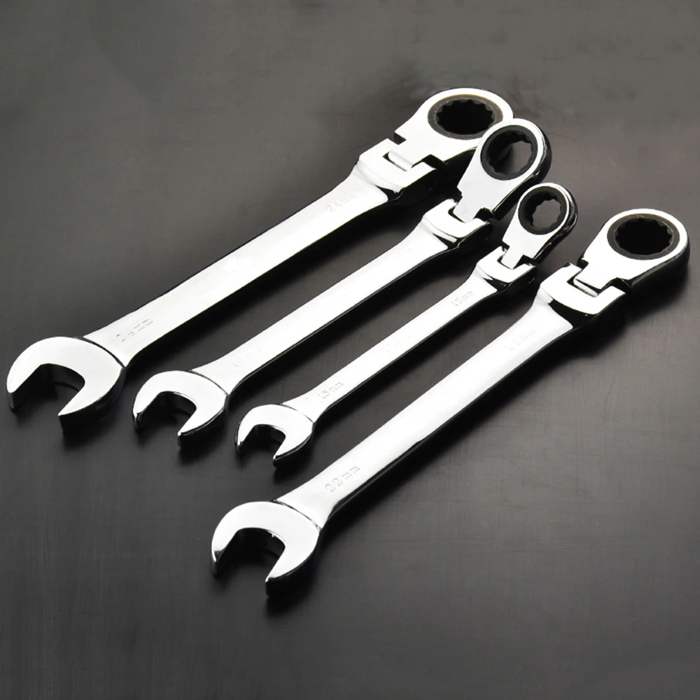 6-24mm Flexible Head Combination Ratchet Wrench Dual-use Ratchet Wrench tools