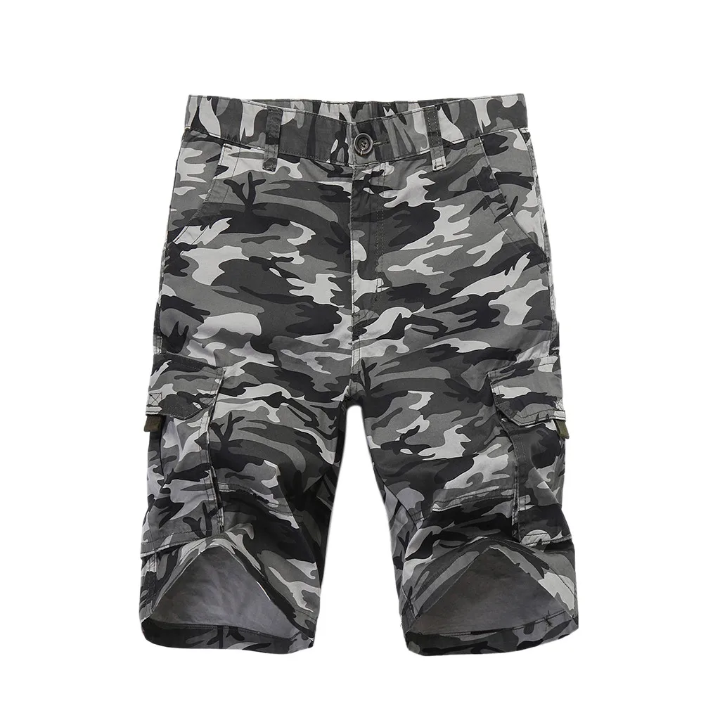 Летние шорты мужские повседневные штаны для отдыха с пуговицами, крутые Брюки с карманами, весенние комбинезоны, полиэстер, свободные прямые, средняя талия 0520