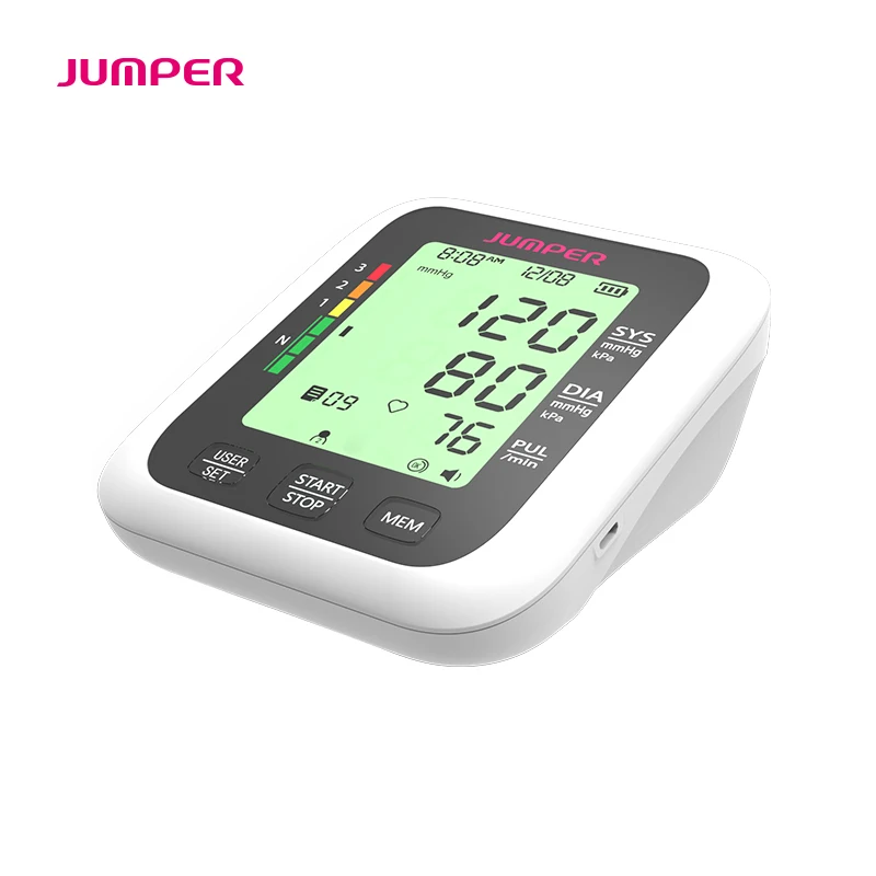 Portable Digital Upper Arm Blood Pressure Monitor Heartbeat test Health care monitor Cuff Tonometer (2)
