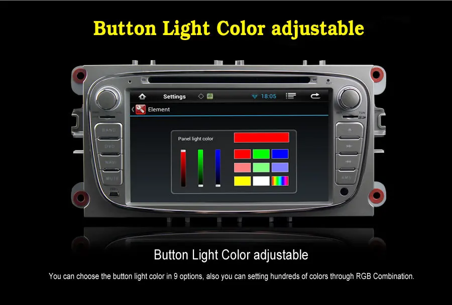 Cheap HOT HD Quad Core Android 8.1.1 Auto Car DVD GPS for Ford Focus 2008-2011 A9 Dual Core 7" 2 Din with 8GB TF Card 2017 New sales 3