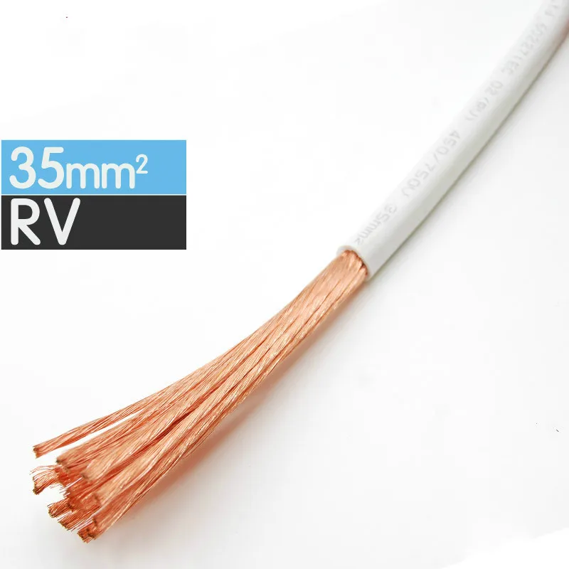 

1/10/50 Meters RV-35mm Square Multi-strand Flexible Stranded Cord Electrical and Electronic Equipment Copper Electronic Wire