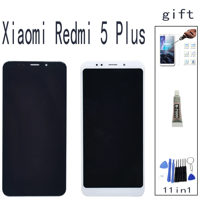 

Original New LCD For Xiaomi Redmi 5 Plus Display Screen Touch Screen Frame Digitizer Replacement Repair SpareParts