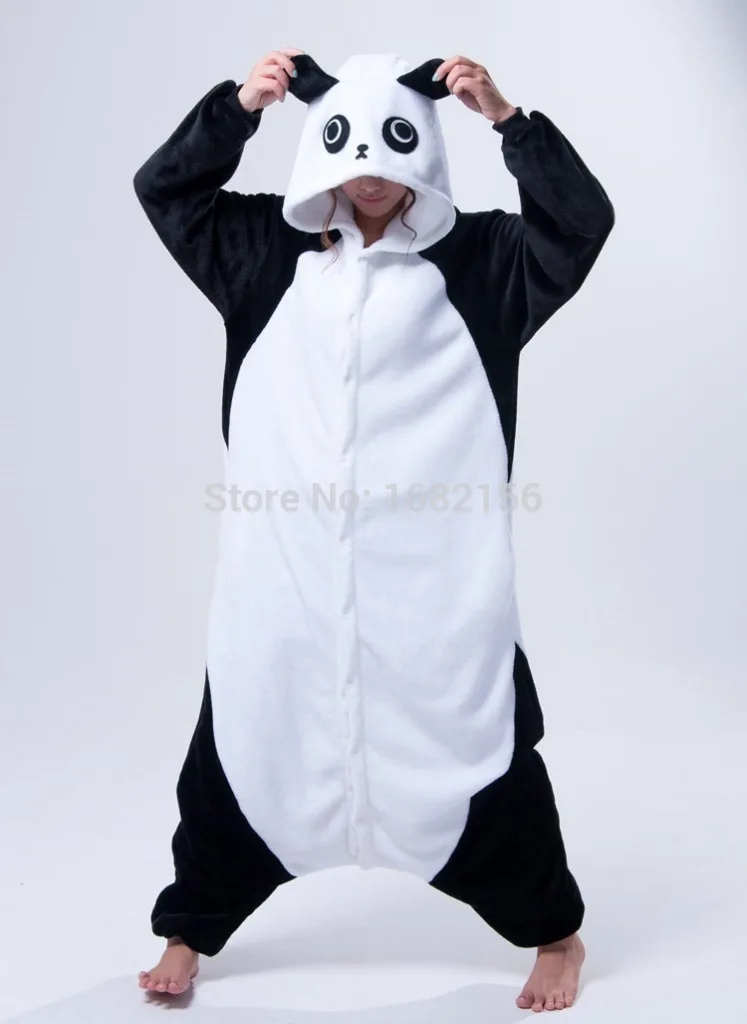 Кигуруми для взрослых Kungfu панда Onesie фланелевая мультяшная пижама в виде костюм