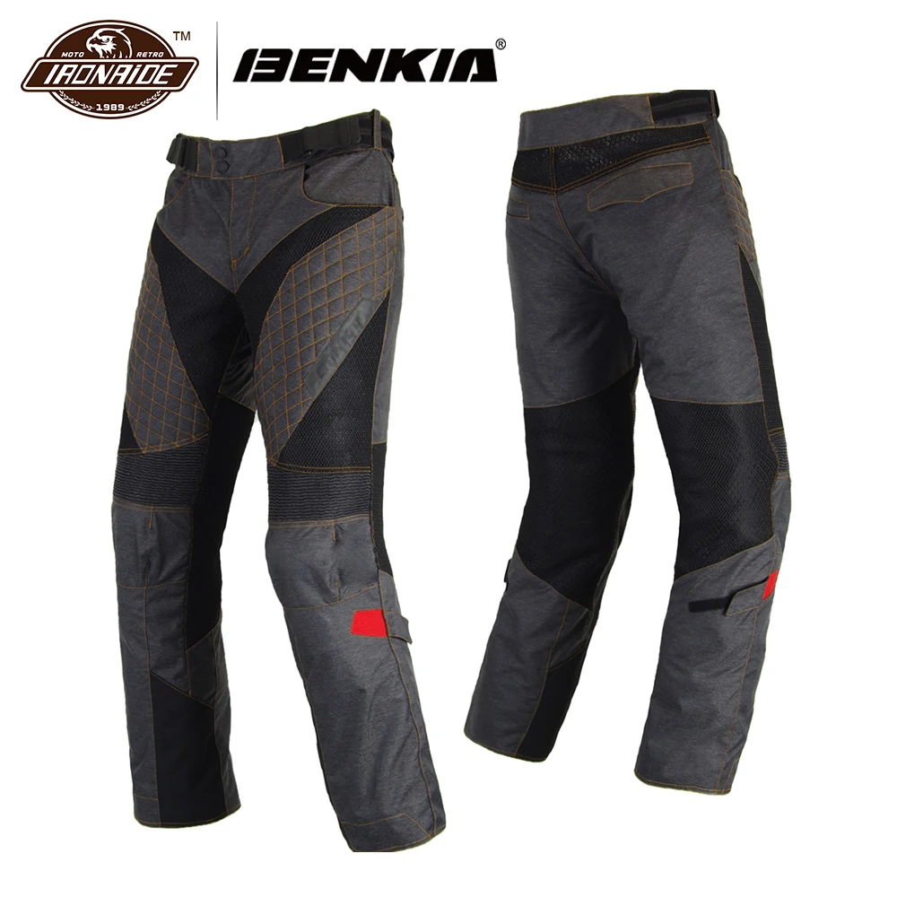 BENKIA защитные штаны для мотокросса, Мужские штаны для мотокросса, мотоциклетные штаны для лета