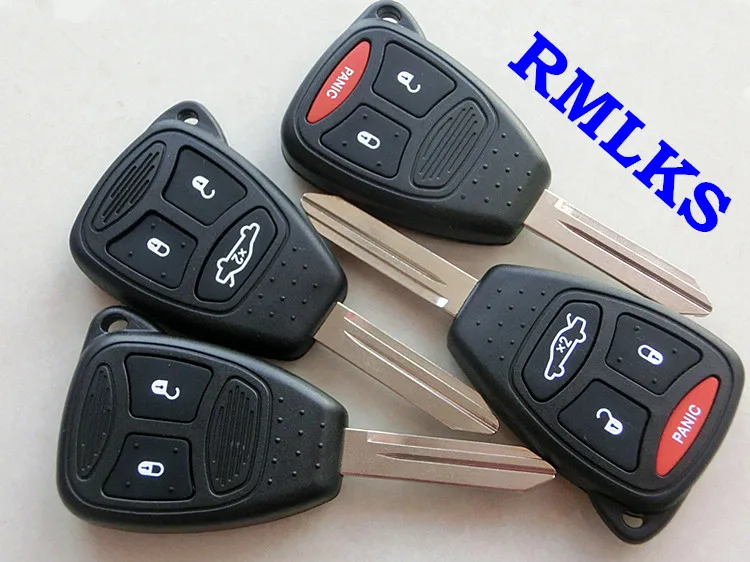 

RMLKS 2 3 4 Button Remote Car Key Case Shell For Chrysler 300 Aspen For Dodge Dakota Durango For Jeep Grand Cherokee Key Fob