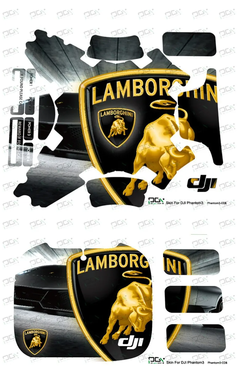 DJI Phantom 3 Waterproof Stickers
