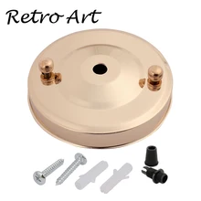 Античный Железный Потолок Роза Винтаж металлический потолок плита с лампой зажимы для провода