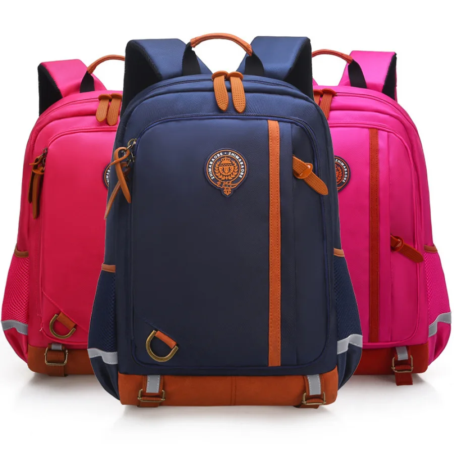 

Kids Orthopaedics Schoolbags Children Boy Waterproof Primary School Backpacks for Teenagers Girls BookBags With Reflective Strip