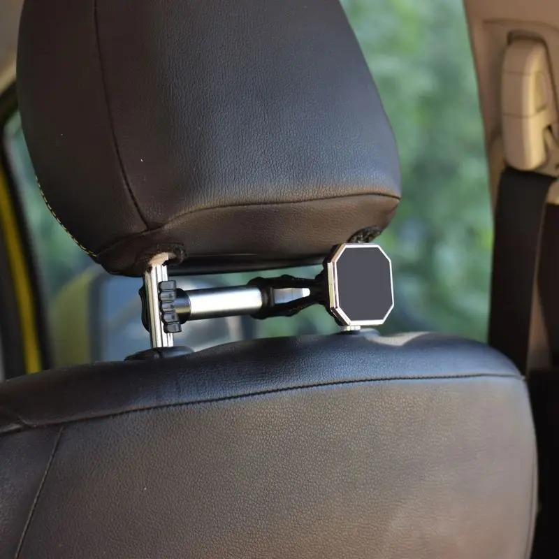 

Car Headrest Mount Holder Back Seat Headrest Magnetic Holder Mount Mobile Phone Tablet For iPhone X 8 Universal #221