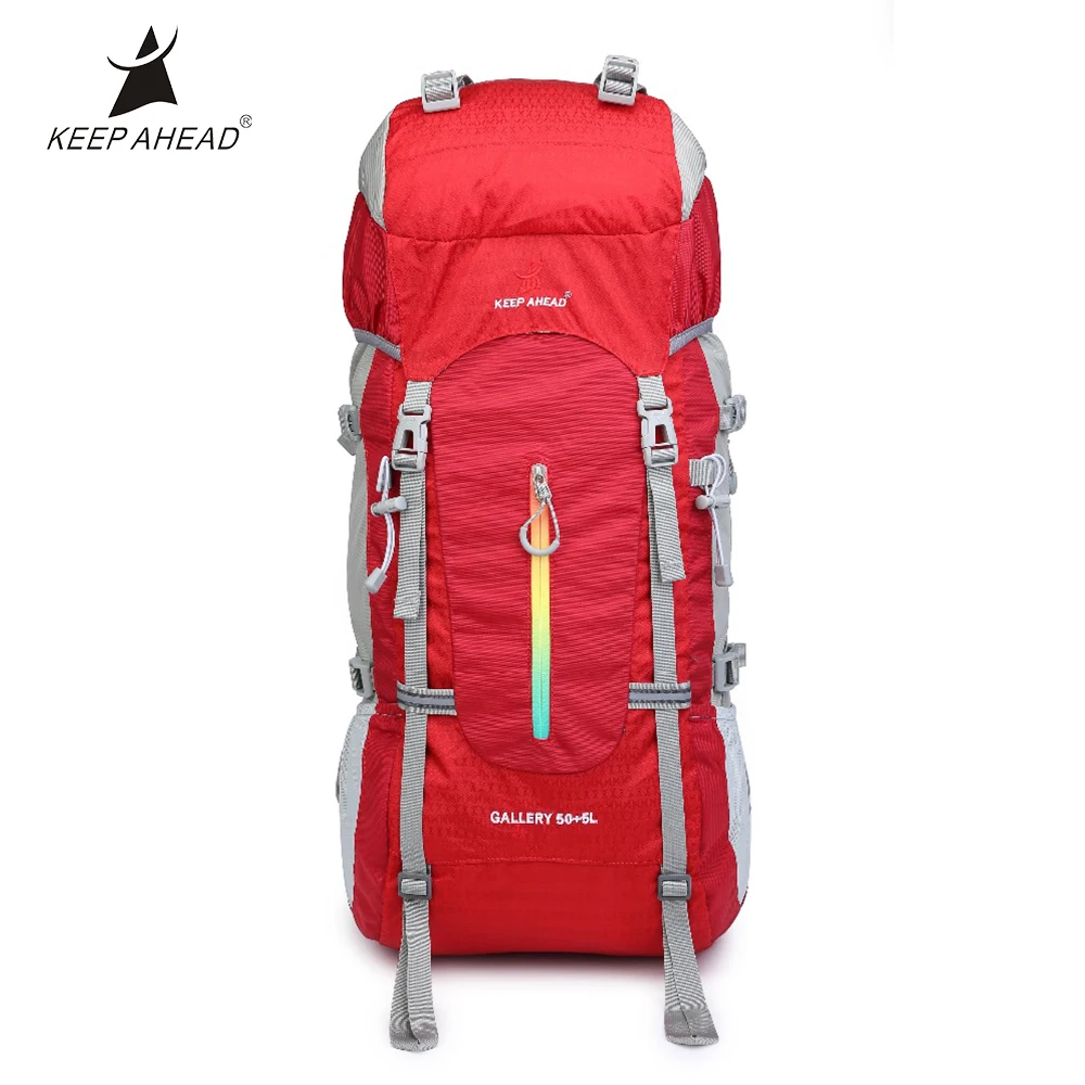 

Outdoor Waterproof Backpack 50+5L Big Capacity Unisex Trekking Molle Backpacks Bag Ultralight Foldable Travel Softback