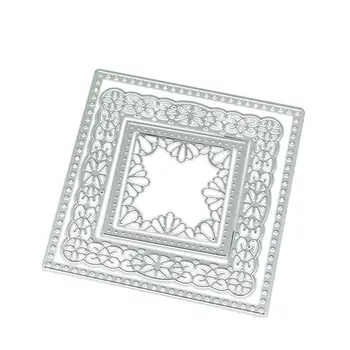 

Lace Trim Frame Cutting Die Set Embossing Stencil Template Mold DIY Paper Art Craft Scrapbook Bookmark Card Decor