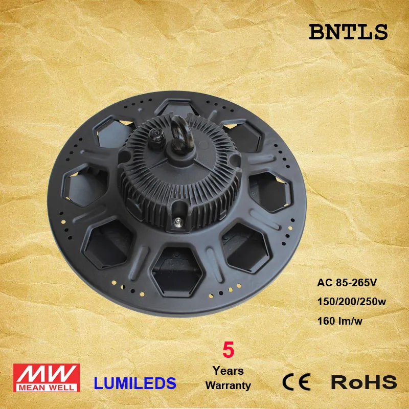 

LED UFO High Bay Light 200W [400W Equivalent] 6000K IP65 Waterproof Industrial Grade Warehouse Hanging Light Workshop