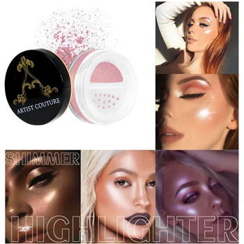 

Jackie Aina Diamond Glow Eye shadow Highlighter loose Powder Loose Finishing Powder 17 colors