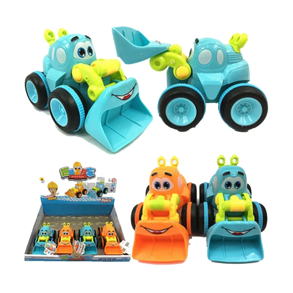 

Cartoon Bulldozer Models Toy Diecast Toys Digging Toys Model Playing Tractor Truck Engineering Vehicles Kids Gifts for Boy Girl
