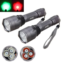 VastFire мощный 10000лм тактический охотничий свет Q5 зеленый/красный страйкбол Linternas Скаут свет ультра яркий оружие пистолет фонарик
