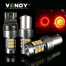 

VENDY 2x Car LED 7443 W21/5W W21W BAY15D P21/5W P21W BA15S 3157 P27W 3156 Auto LED Lights Lamps Bulbs Warm White