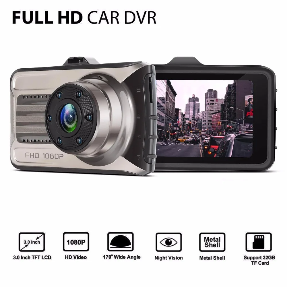 Мини видеорегистратор Novatek 96655 Smart Driving Video Recorder HD 1080P 3 &quotАвтомобильный 170
