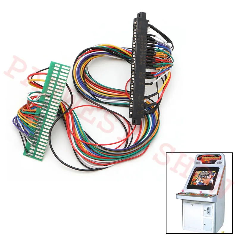 아케이드 게임 보드용 풀 56 핀 100cm Jamma 익스텐더 하네스, JAMMA 캐비닛 와이어 배선 하네스 직조기, 아케이드 PCB 보드