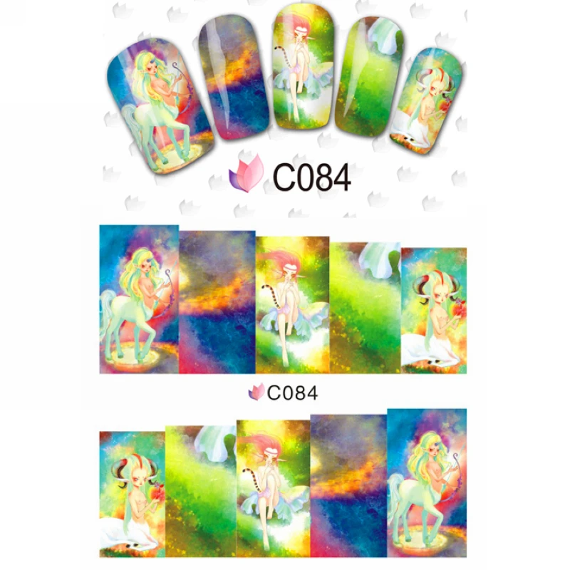 

NAIL ART BEAUTY WATER DECAL SLIDER NAIL STICKER MAGIC WONDERLAND PLANET FAIRY LADY ELFIN SUN MERMAID DEERS C084-091