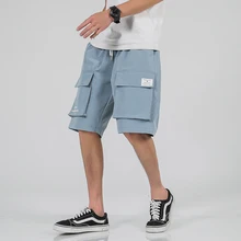 Новинка года; летние мужские повседневные шорты в Корейском стиле с карманом в стиле «пять-ди»; большие размеры; повседневные шорты в стиле Харадзюку