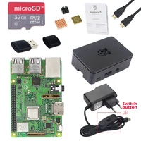 Original Raspberry Pi 3 Model B+ kit + Case + 2.5A Power Supply + 32G SD Card + HDMI Cable + Heat Sink for Raspberry Pi 3 Plus