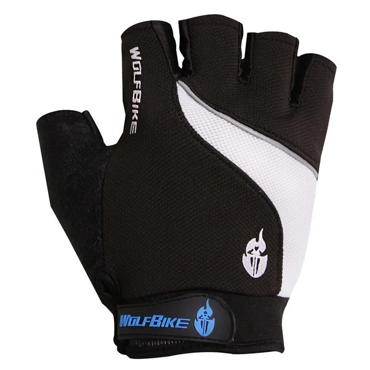 Wolfbiek non-slip короткие перчатки варежки дорога MTB велоспорт мотокросса перчатки windstopper велосипедов перчатки половины перчатки палец