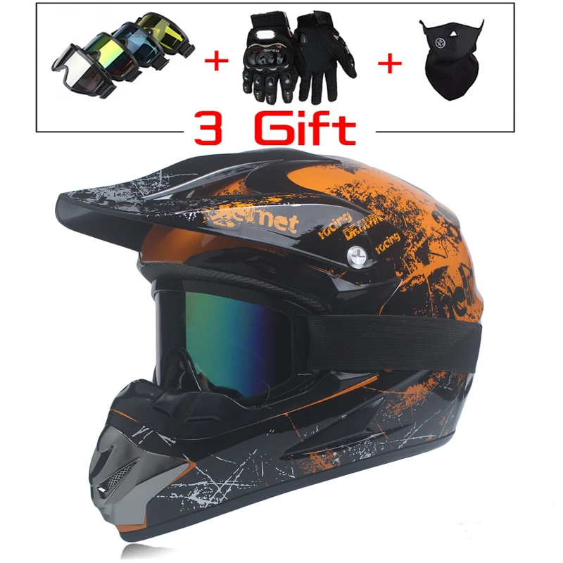 Маска для мотокросса на все лицо с регулируемой пряжкой|racing helmet|full facehelmet racing |