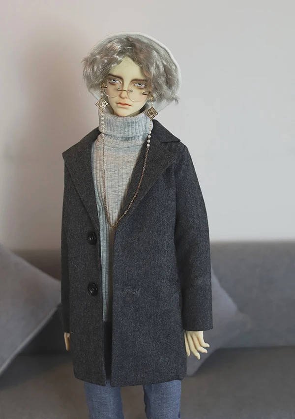 Одежда для кукол BJD, шерстяное пальто для 1/3 1/4 BJD DD SD MSD SD17, Одежда для кукол Uncle SSDF, аксессуары для кукол, 4 цвета на выбор