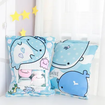 

Cute Plush Toy Cartoon 4pcs Pack Whale Soft Stuffed Toys Cushion Birthday Christmas Gift #1427