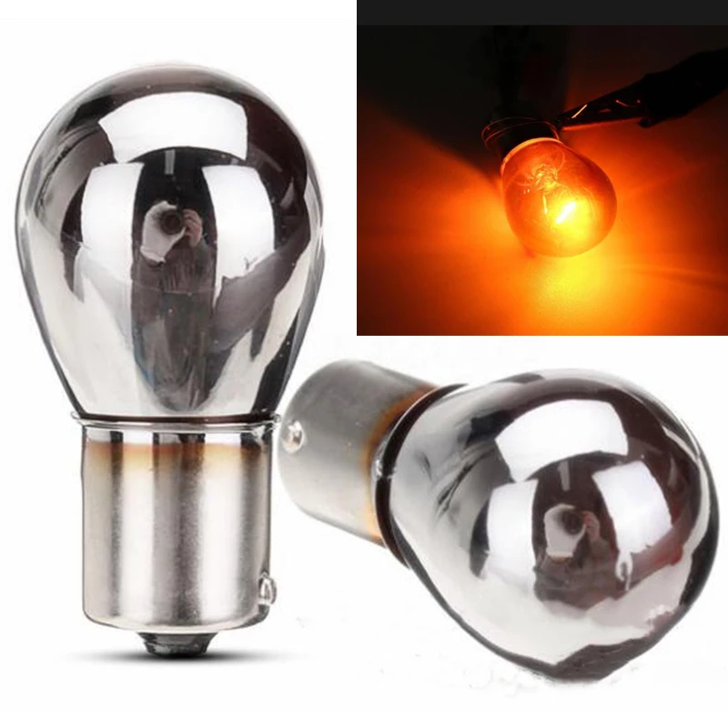 10 x 581 Amber Indicator Bulb 12V21W