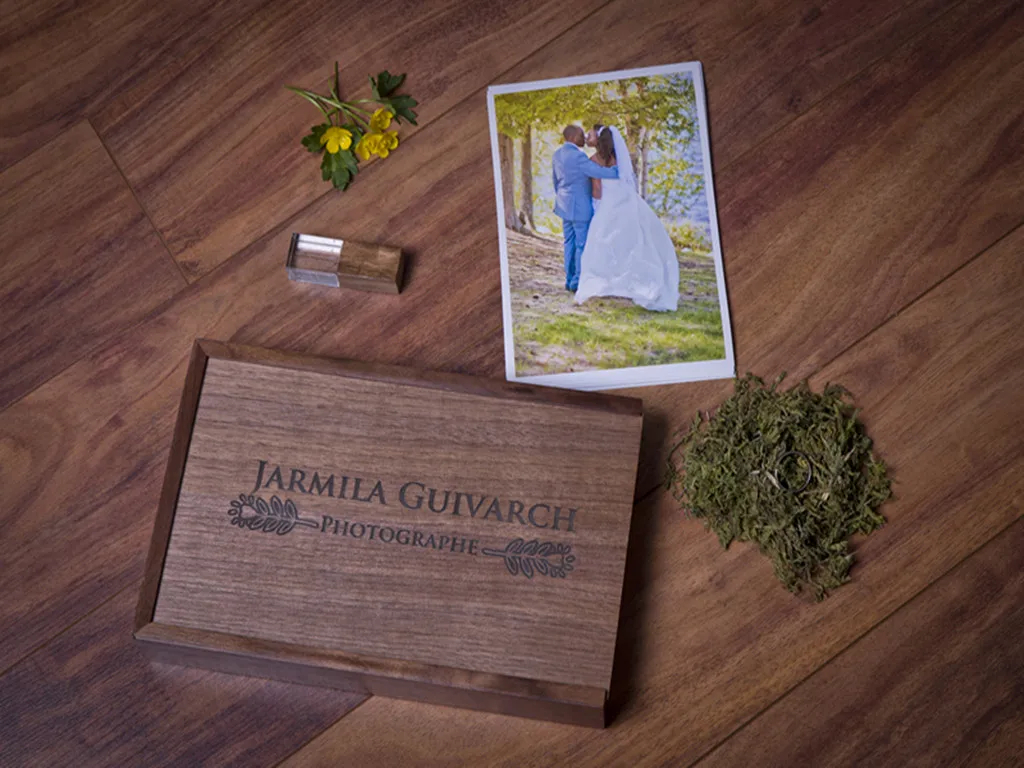 US $20.99 Custom Walnut Crystal Usb Walnut Photo Album Artwork Box USB Flash Stick