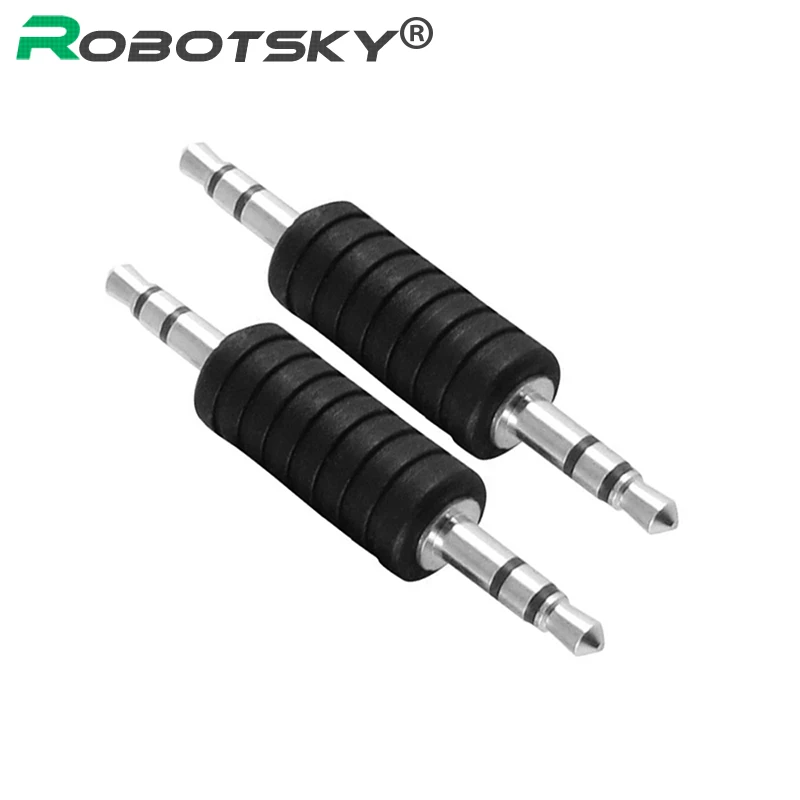 

3.5mm Adapter for Earphone Mobile Phone MP3 3.5mm Male to Male plug straight adapter Convert Connector