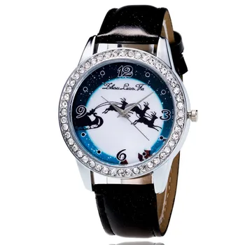 

Full moon Halloween Colorful Feather Unisex Watch Luxury Women Men Analog Quartz Bracelet Wristwatches Gifts Relogio Feminino W