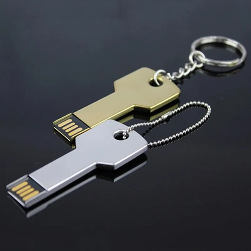 Usb флэш-накопитель 8 ГБ 16 г 32 г 64 г 128 г водонепроницаемый металлический ключ модные флешки Memory Stick флэш-накопитель подарки/привод/ручка OTG