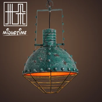 

Nordic loft retro cafe bar iron etching lampshade pendant lamp single head bar restaurant industrial wind rust pendant lights