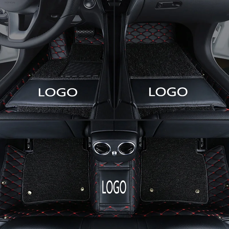Автомобильные коврики с логотипом на заказ для Ford EcoSport Focus Kuga Escape Escort Explorer кожаный