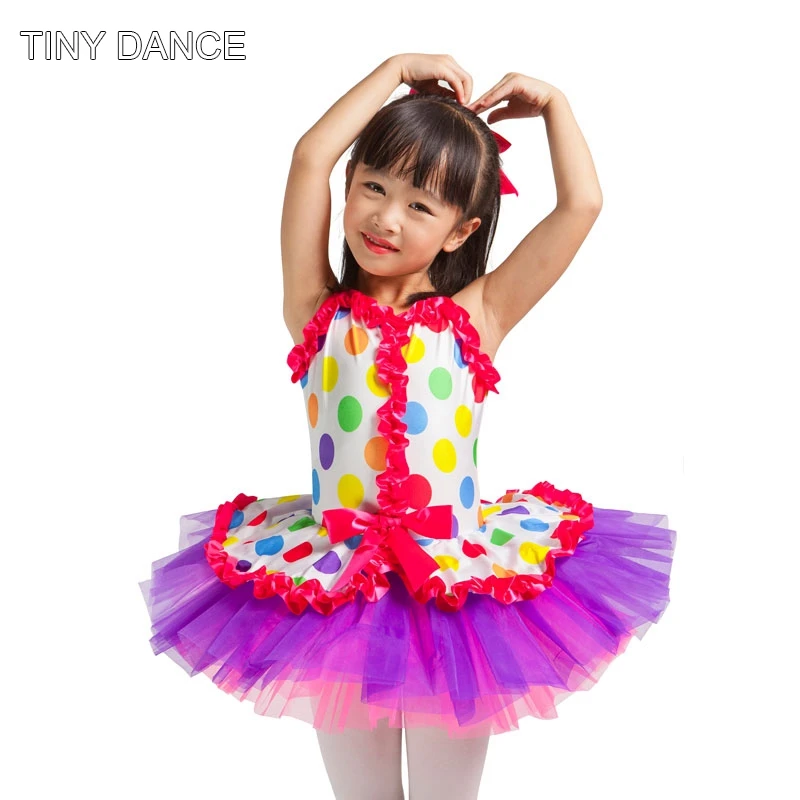 Buy IN STOCK!!! Girls Sparkling Dance Costume Polka