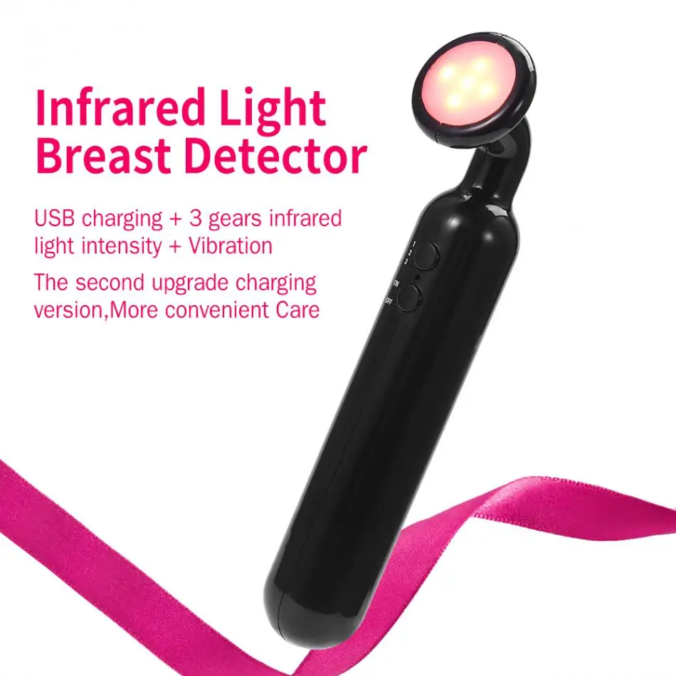 

Home Chest Care Machine USB Portable Breast Health Check Device Set Infrared Light Vibration Breast Cancer Test Detector Monitor